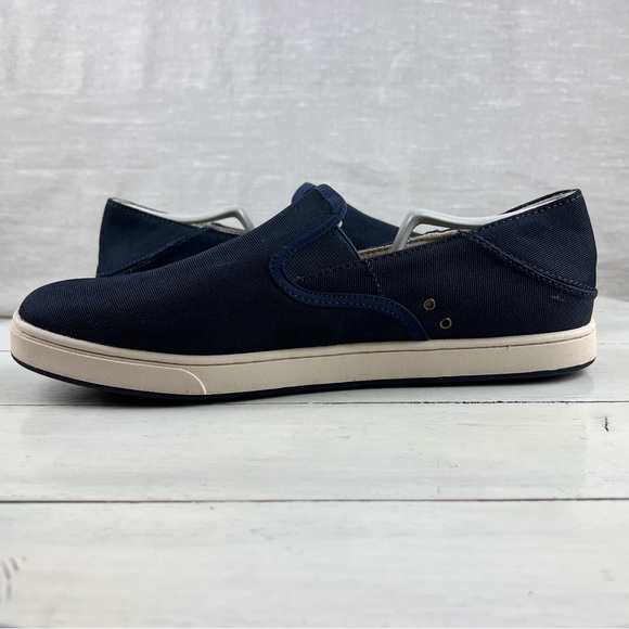 491hepb OLukai KAHU blue and off white slip on loafers men\'s 11.5 main image 12